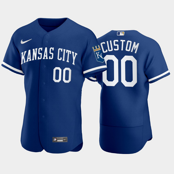 Men's Custom Kansas City Royals 2022 Blue MLB Jersey