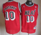 Men's Miami Heat #10 Tim Hardaway Red Throwback Stitched NBA Jersey