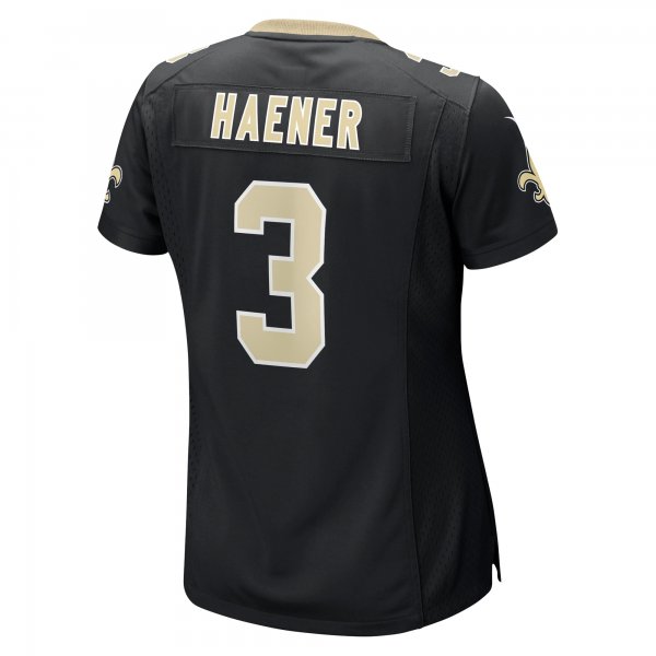 Women's New Orleans Saints Jake Haener Nike  Black Team Game Jersey