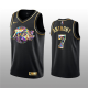 Men's Los Angeles Lakers #7 Carmelo Anthony 2021/22 Black Golden Edition 75th Anniversary Diamond Logo Stitched NBA Jersey