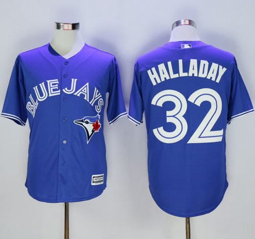 Toronto Blue Jays #32 Roy Halladay Blue New Cool Base Stitched MLB Jersey