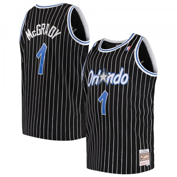 Men's Orlando Magic Tracy McGrady Mitchell & Ness Black 2003/04 Big & Tall Hardwood Classics Swingman Jersey