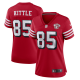 Women's San Francisco 49ers George Kittle Nike Scarlet 75th Anniversary Alternate Game Jersey-(2022 New Style)