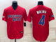 Men's Puerto Rico 2023 World Baseball #4 Yadier Molina Classic Red Men's MLB Jersey