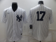 Men's Nike New York Yankees #17 Matt Holliday White Strip Cool Base Stitched MLB Jersey