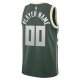 Men's Milwaukee Bucks Nike Green Swingman Custom Jersey - Icon Edition