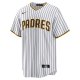 Men's San Diego Padres Jackson Merrill Nike White Home Replica Jersey