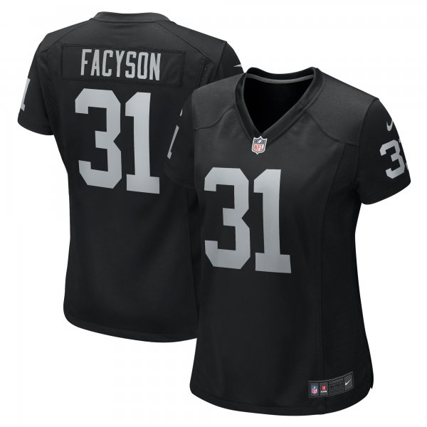 Women's Las Vegas Raiders Brandon Facyson Nike  Black Team Game Jersey