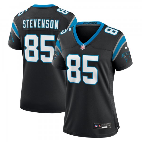 Women's Carolina Panthers Marquez Stevenson Nike  Black Team Game Jersey