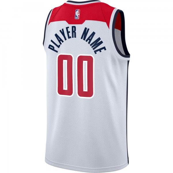 Men's Washington Wizards Nike White 2020/21 Swingman Custom Jersey - Association Edition