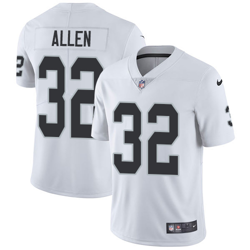 Men's Nike Las Vegas Raiders #32 Marcus Allen White Stitched NFL Vapor Untouchable Limited Jersey