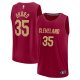 Men's Cleveland Cavaliers Isaac Okoro Fanatics Wine Fast Break Replica Jersey - Icon Edition