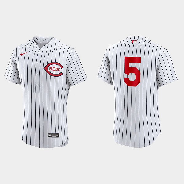 Men's Cincinnati Reds #5 Johnny Bench 2022 Field of Dreams Flex Base Jersey - White