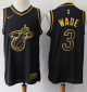 Miami Heat #3 Dwyane Wade Black/Gold NBA Swingman Limited Edition Jersey