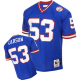 Men's Mitchell And Ness New York Giants #53 Harry Carson Blue Stitched NFL Jersey