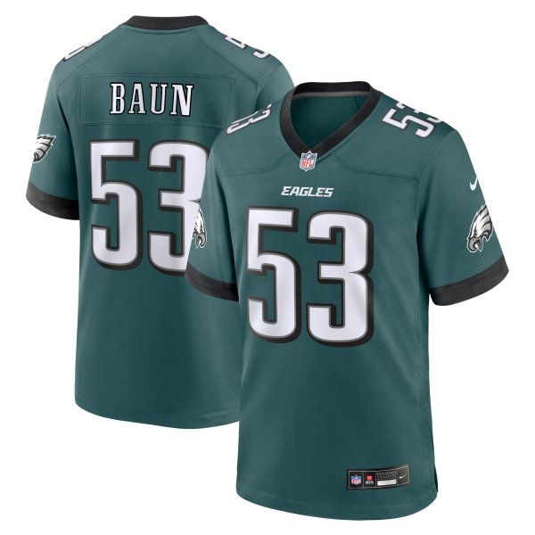 Men's Philadelphia Eagles Zach Baun Nike Midnight Green  Game Jersey