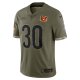 Men's Cincinnati Bengals Nike Olive 2022 Salute To Service Limited Jersey