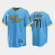 Men's Milwaukee Brewers 2022 City Connect #71 Josh Hader Powder Blue Cool Base MLB Jersey