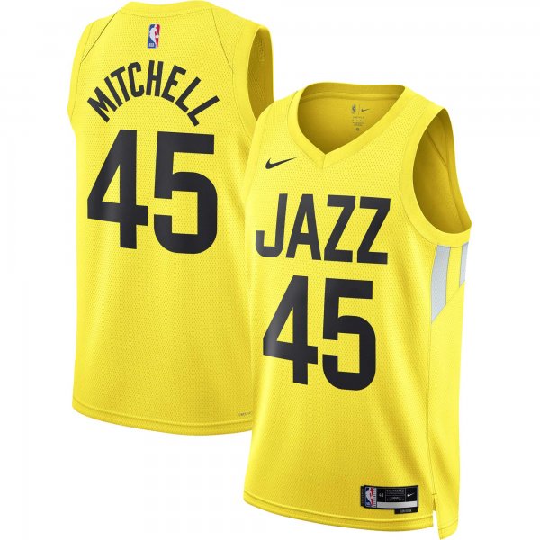 Unisex Utah Jazz Donovan Mitchell Nike Gold Swingman Jersey - Icon Edition