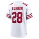 Men's San Francisco 49ers Trey Sermon Nike White Player Game Jersey