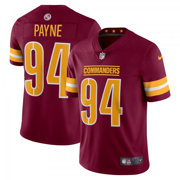 Men's Washington Commanders Da'Ron Payne Nike Burgundy Vapor Limited Jersey