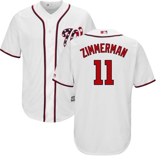 Washington Nationals #11 Ryan Zimmerman White New Cool Base Stitched MLB Jersey