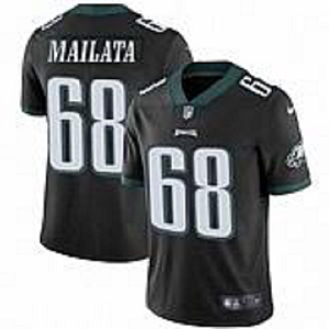 Men's Nike Philadelphia Eagles #68 Jordan Mailata Black Vapor Untouchable Limited Jersey