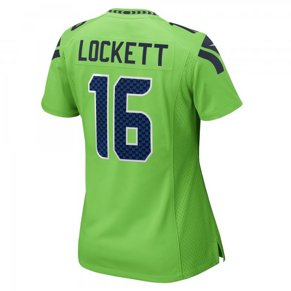 Women's Seattle Seahawks Tyler Lockett Nike Neon Green  Game Jersey