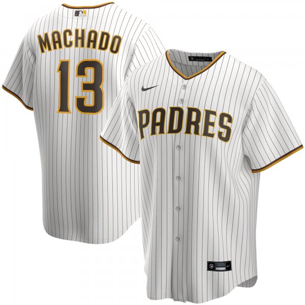 Men's San Diego Padres Manny Machado Nike White Alternate Replica Player Jersey