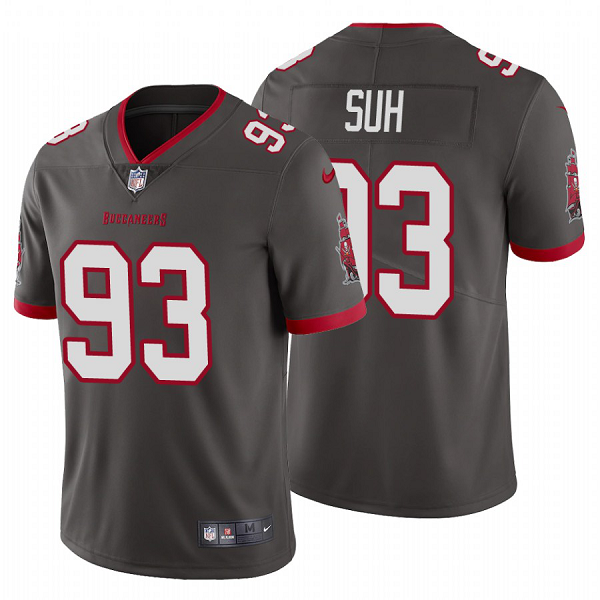 Ndamukong Suh #93 Tampa Bay Buccaneers Vapor Limited Pewter Jersey