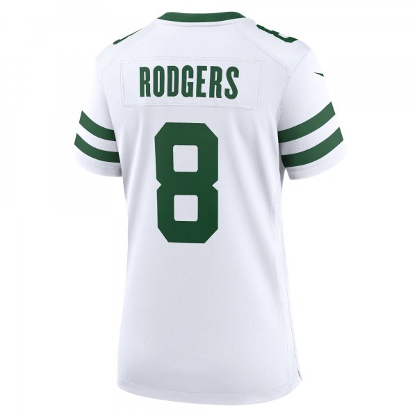 Women's New York Jets Aaron Rodgers Nike Legacy White Game Jersey