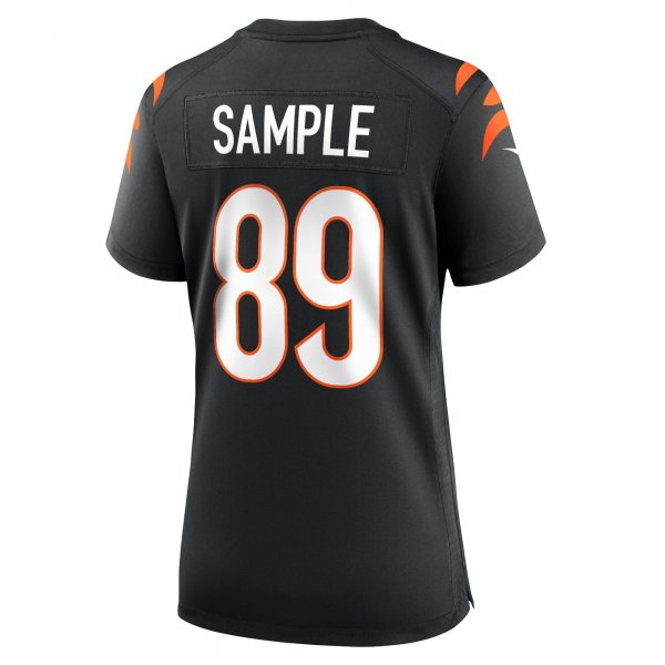 Women's Cincinnati Bengals Drew Sample Nike Black Game Jersey