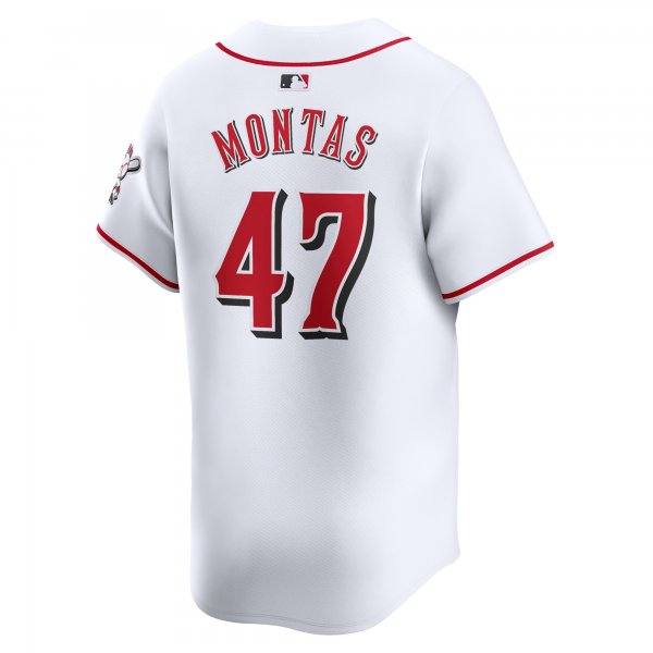 Men's Cincinnati Reds Frankie Montas Nike White Home Limited Player Jersey