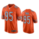 Men's Chicago Bears #95 Khyiris Tonga Orange Alternate Game NFL Jersey