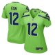 Women's Seattle Seahawks 12s Nike Neon Green  Game Jersey