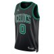 Unisex Boston Celtics Jayson Tatum Jordan Brand Black Swingman Jersey - Statement Edition