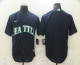 Men's Seattle Mariners Blank Navy Blue Stitched MLB Cool Base Nike Jersey