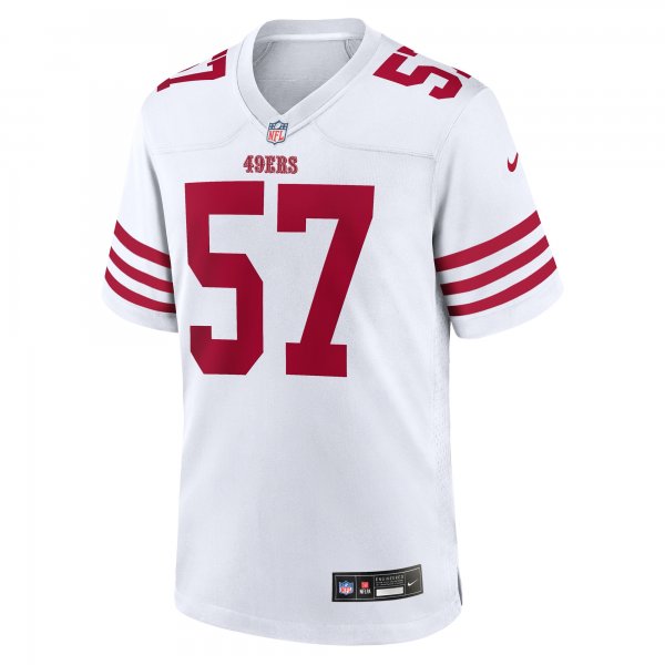 Men's San Francisco 49ers Dre Greenlaw Nike  White Team Game Jersey