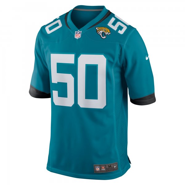 Men's Jacksonville Jaguars Shaquille Quarterman Nike Teal Game Jersey