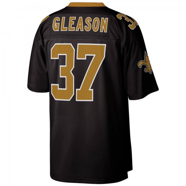 Men's New Orleans Saints Steve Gleason Mitchell & Ness Black Legacy Replica Jersey