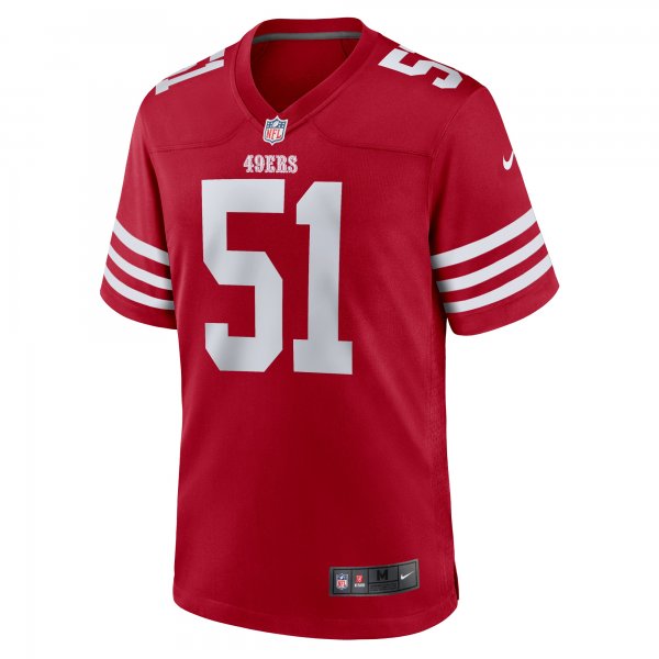 Men's San Francisco 49ers Robert Beal Jr Nike  Scarlet  Game Jersey