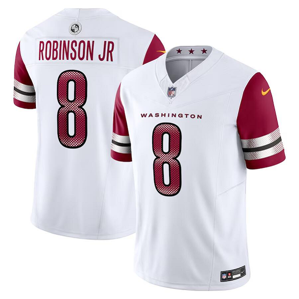 Youth Washington Commanders #8 Brian Robinson Jr. Nike White Vapor F.U.S.E. Limited Jersey