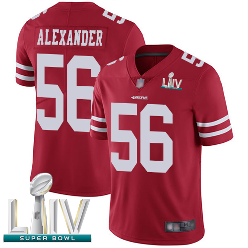 San Francisco 49ers #56 Kwon Alexander Red Team Color Super Bowl LIV Bound Youth Stitched NFL Vapor Untouchable Limited Jersey