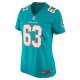 Women's Miami Dolphins Chasen Hines Nike  Aqua Team Game Jersey