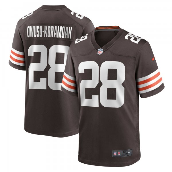 Men's Cleveland Browns Jeremiah Owusu-Koramoah Nike Brown Game Player Jersey