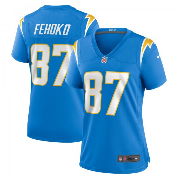 Women's Los Angeles Chargers Simi Fehoko Nike  Powder Blue  Game Jersey