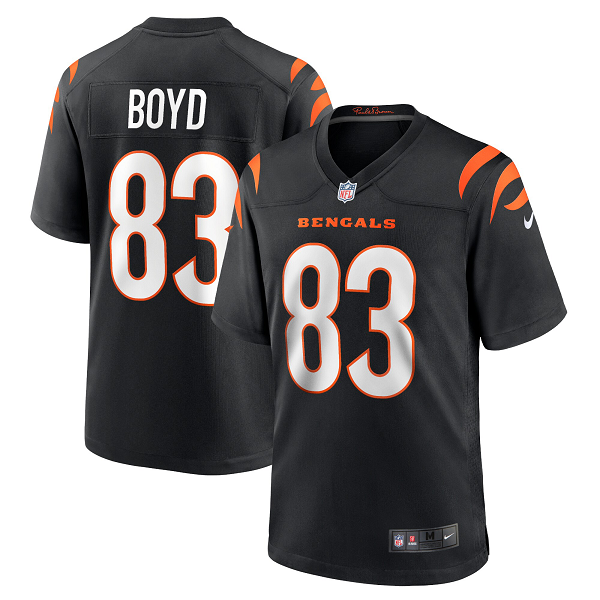 Men's Cincinnati Bengals Tyler Boyd Nike Black Game Jersey