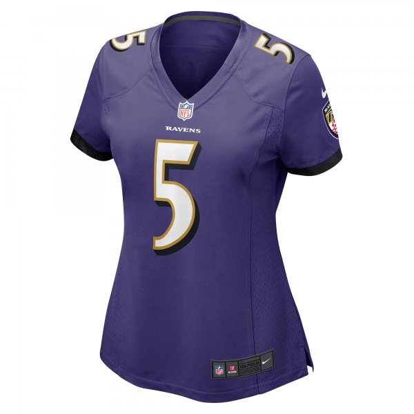 Women's Baltimore Ravens Jalyn Armour-Davis Nike Purple Game Player Jersey