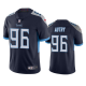 Men's Nike NFL Tennessee Titans Denico Autry #96 Navy Vapor Limited Jersey