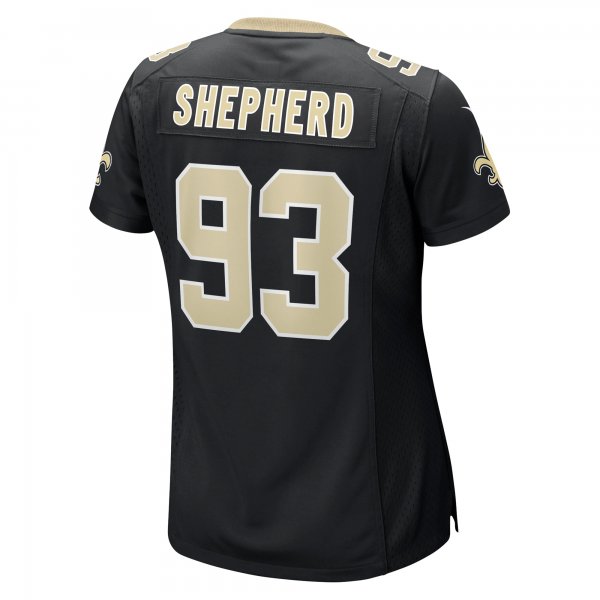 Women's New Orleans Saints Nathan Shepherd Nike Black Game Jersey